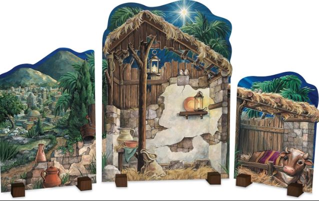 Byers Carolers Nativity backdrop