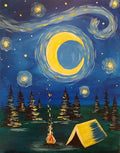 Camping Under A Swirly Sky