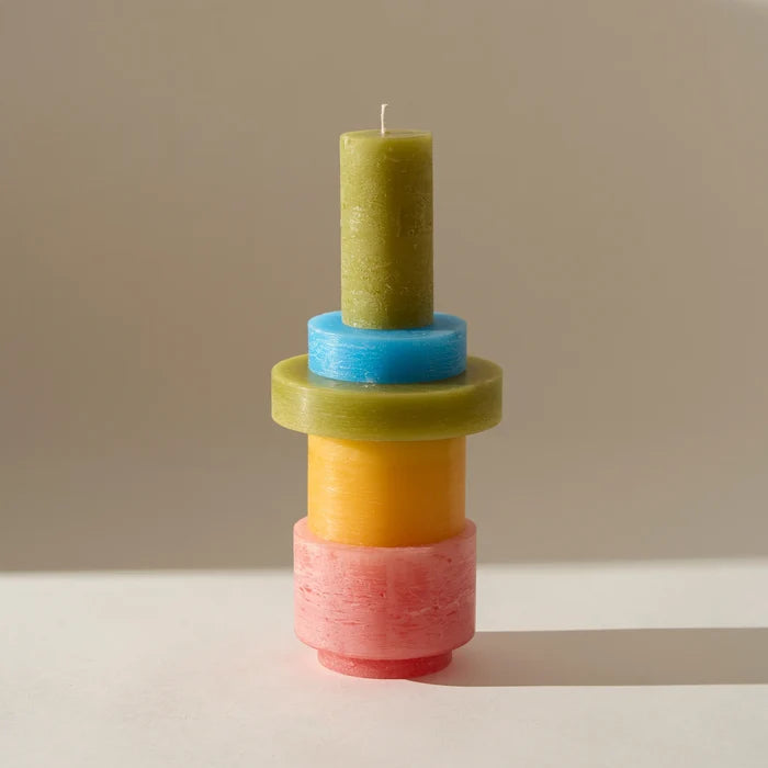 Candl Stack 03 - Pink + Yellow