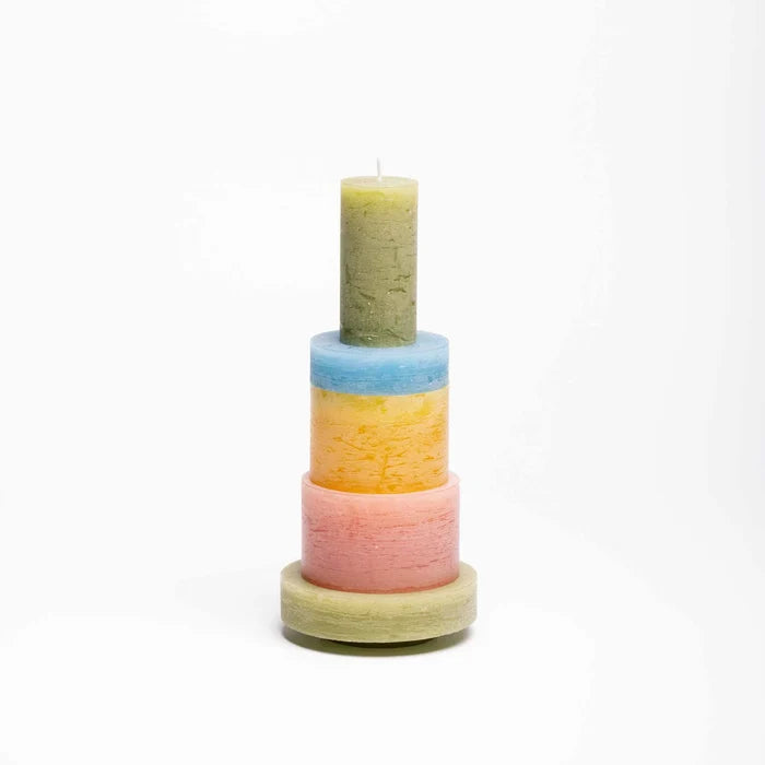 Candl Stack 03 - Pink + Yellow