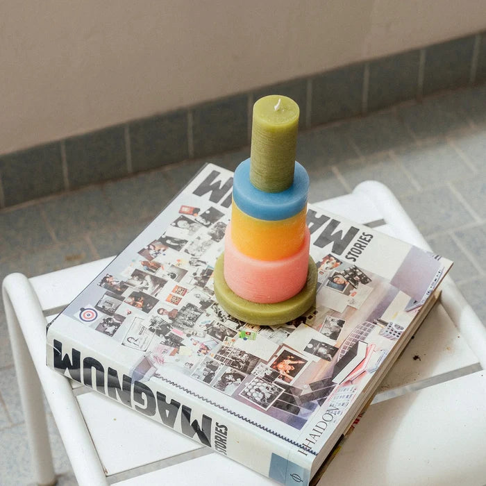 Candl Stack 03 - Pink + Yellow