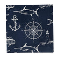 Captain's Quarters Napkin Navy • Coastal Compass Home Decor