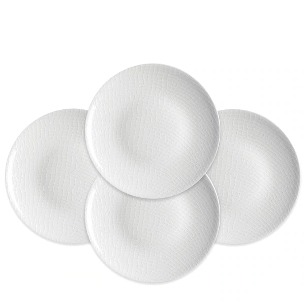 Catch White Salad Plate