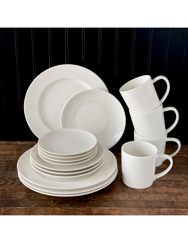 Catch White Salad Plate