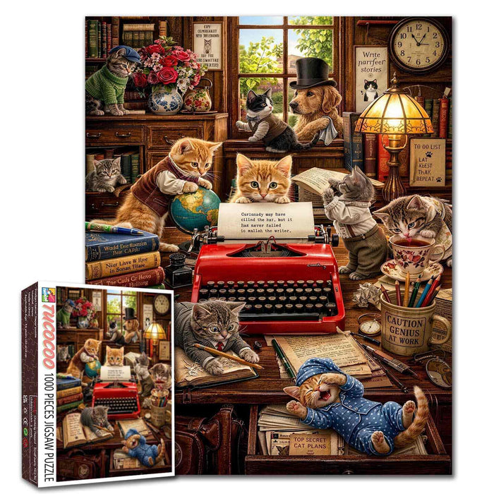 Cats Literary Society Writing Club Jigsaw Puzzle