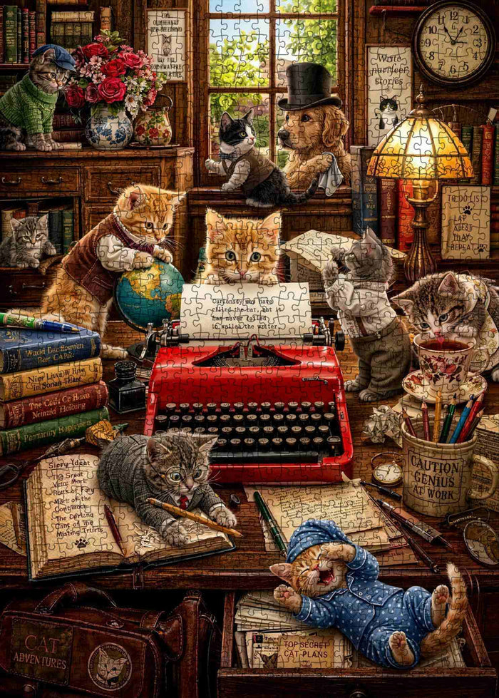 Cats Literary Society Writing Club Jigsaw Puzzle