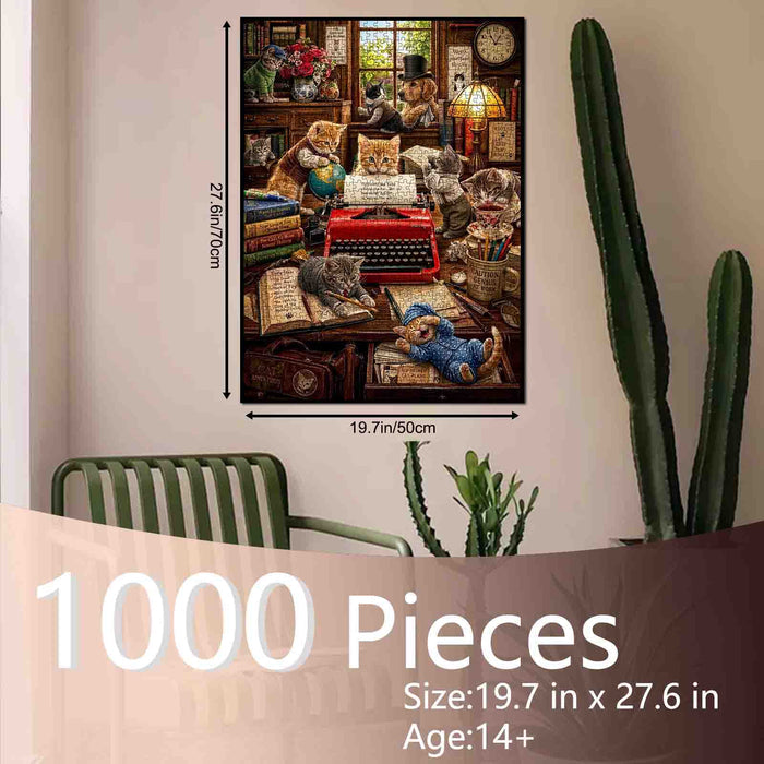 Cats Literary Society Writing Club Jigsaw Puzzle