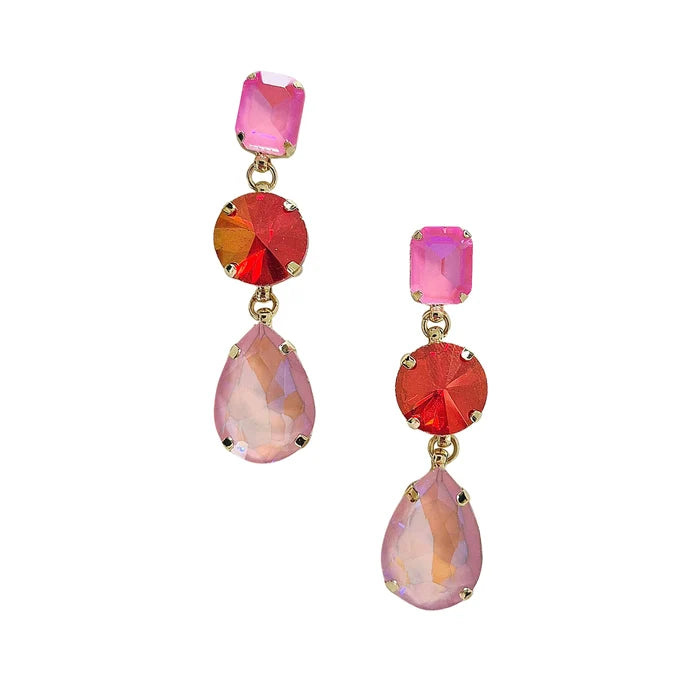 Celestia Gem Earring - Pink