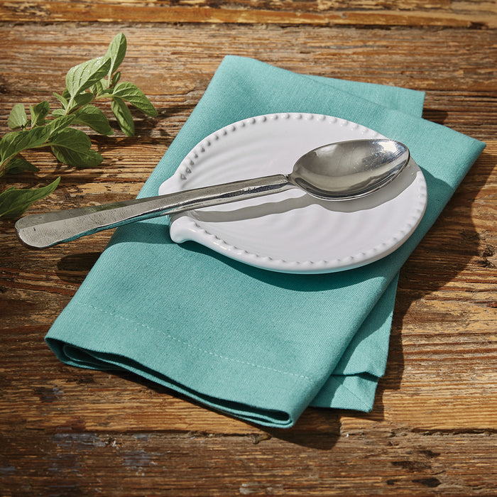 Ceramic Seashell Spoon Rest | Coastal Compass Home Decor