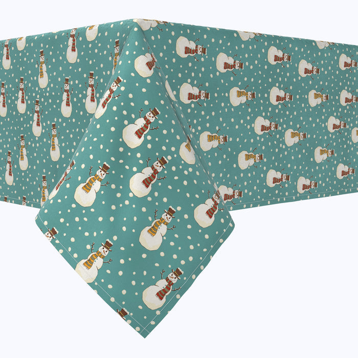 Cheerful Snowmen Cotton Rectangles