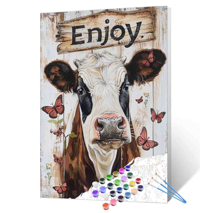 Chill Cow Farmyard Paint by Numbers