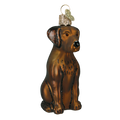 Chocolate Labrador Ornament