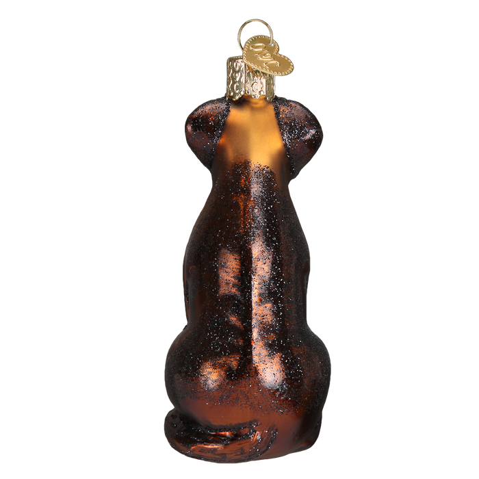 Chocolate Labrador Ornament