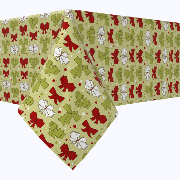 Christmas Bows Cotton Rectangles