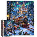 Christmas Train to Snowy Castle Jigsaw Puzzle