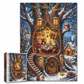 Christmas Treehouse Friends Jigsaw Puzzle