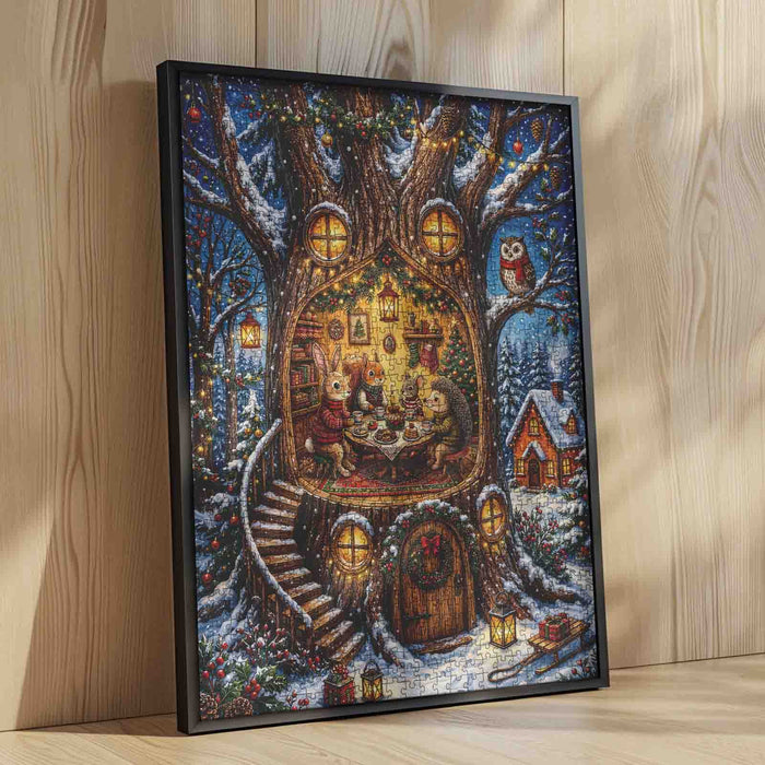 Christmas Treehouse Friends Jigsaw Puzzle