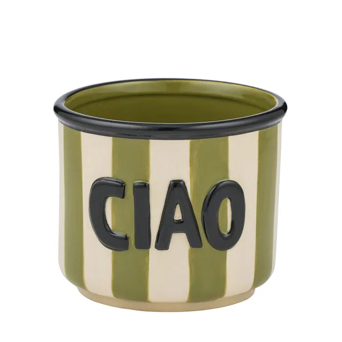 Ciao Ceramic Stripe Pot