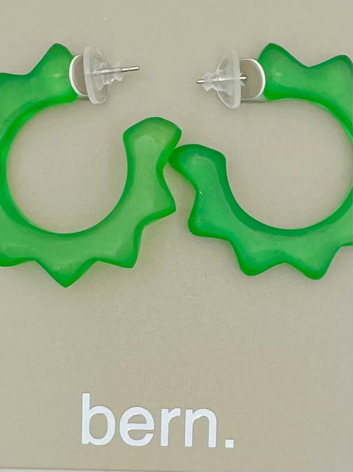 CLASSIC - Retro Frosted Hoop (green) BER319