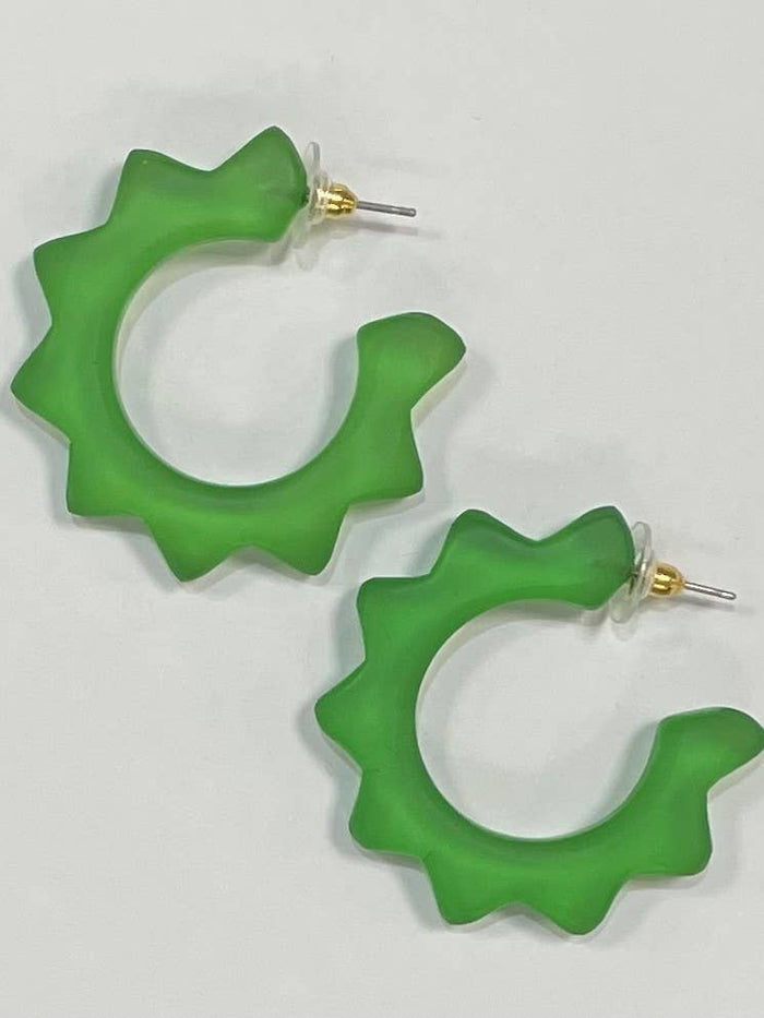 CLASSIC - Retro Frosted Hoop (green) BER319