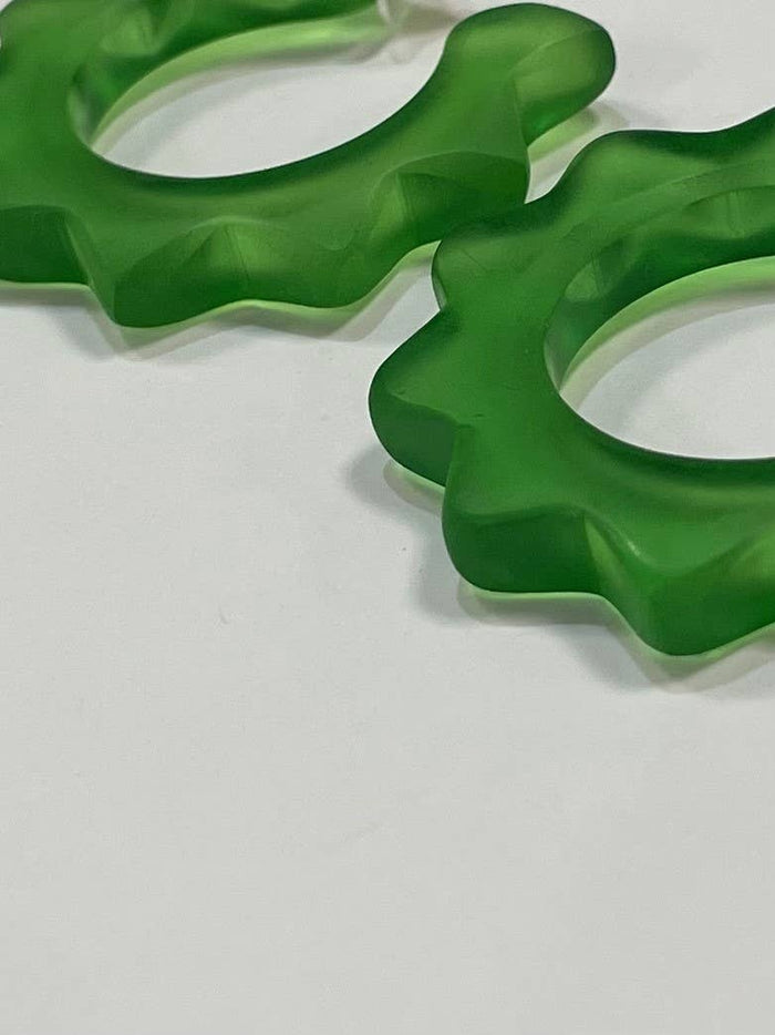 CLASSIC - Retro Frosted Hoop (green) BER319