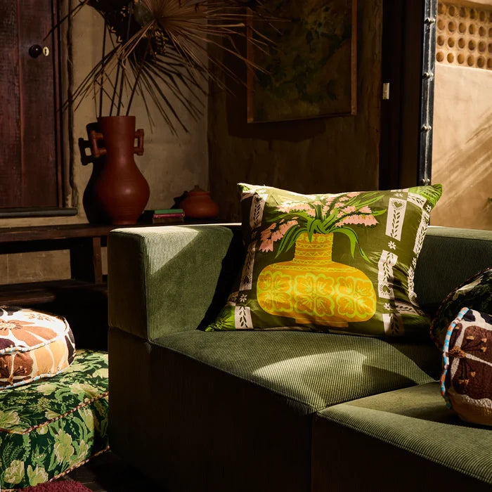 Cleo Cushion - Moss