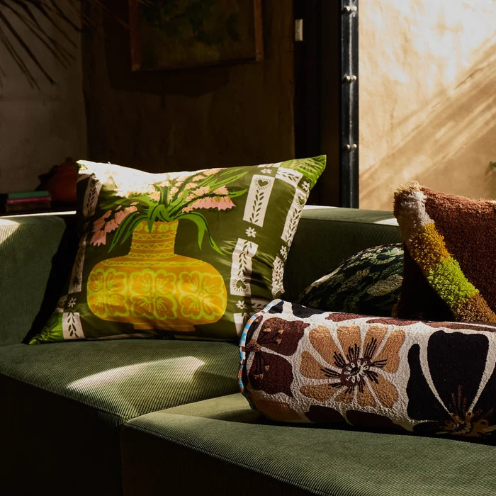 Cleo Cushion - Moss