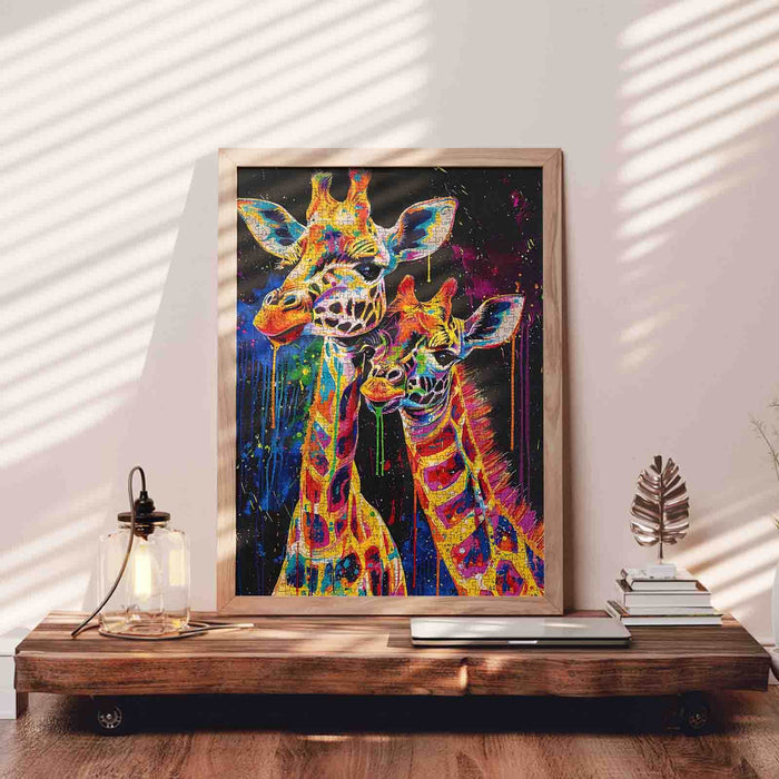 Colorful Giraffes Jigsaw Puzzle