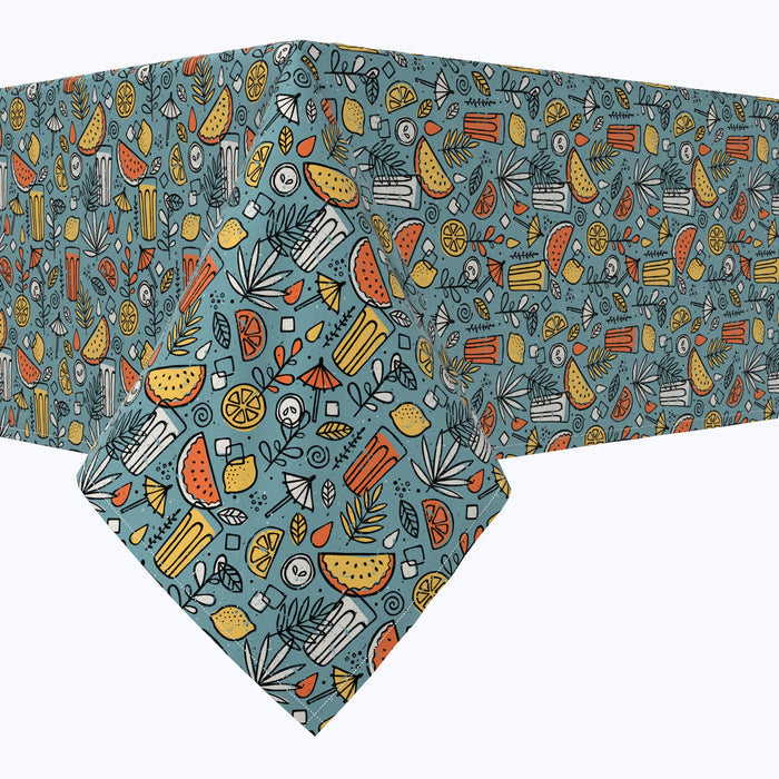 Colorful Refreshments Cotton Rectangles