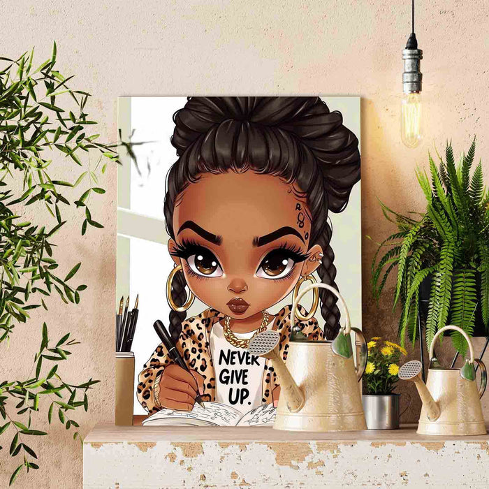 Confident Study Girl Paint by Numbers