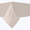 Coral Beach Stripe Cotton Rectangles