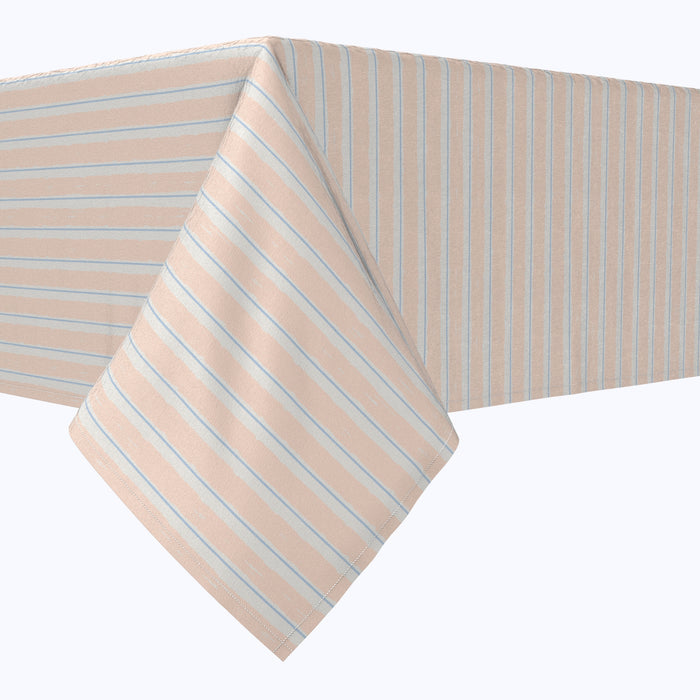 Coral Beach Stripe Cotton Rectangles