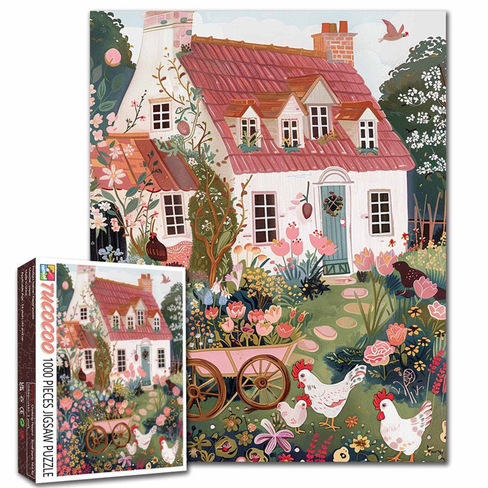 Cottage Garden Country Life Jigsaw Puzzle