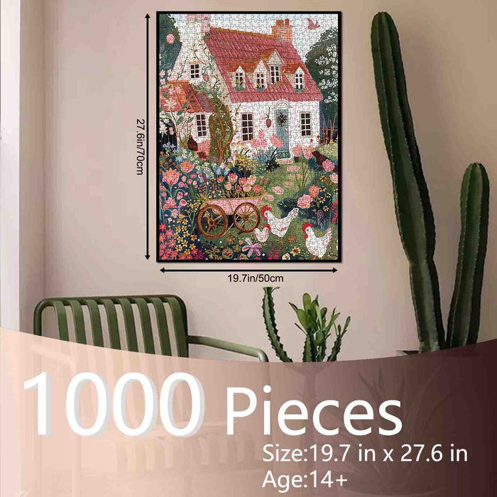 Cottage Garden Country Life Jigsaw Puzzle