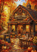 Cozy Autumn Harvest Barn Jigsaw Puzzle