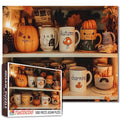 Cozy Autumn Mugs Collection Jigsaw Puzzle