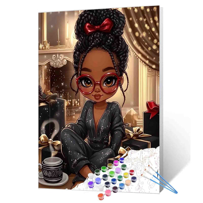 Cozy Gift Night Paint by Numbers