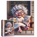 Cozy Morning Granny Reading Jigsaw Puzzle