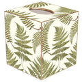 Cream Ferns Tissue Box Cover