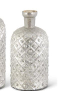 Cross cross mercury glass vase