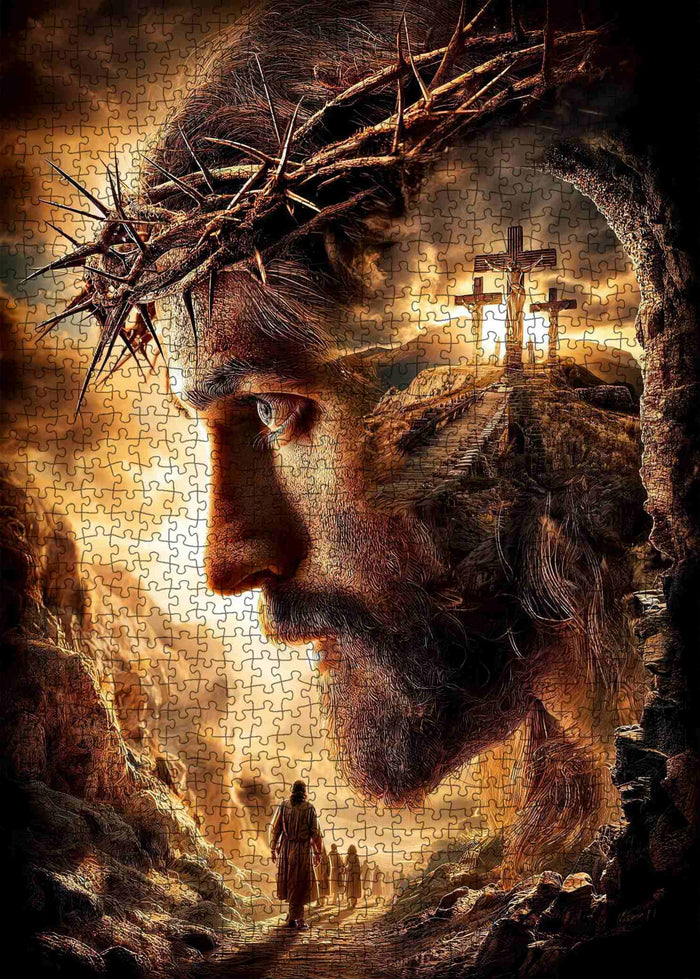 Crown of Thorns Path to Calvary Jigsaw Puzzle