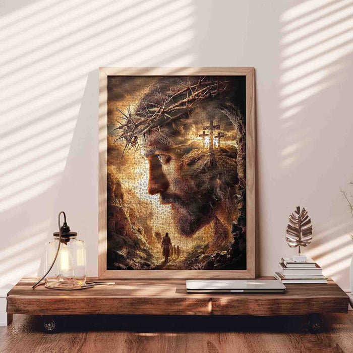Crown of Thorns Path to Calvary Jigsaw Puzzle