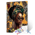 Cultural Elegance Portrait Paint by Numbers