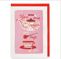 Cuppa Tea Anniversary Love Greeting Card