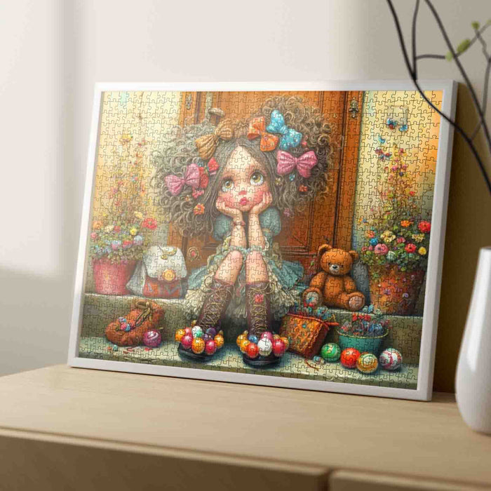 Curly Hair Daydream Jigsaw Puzzle
