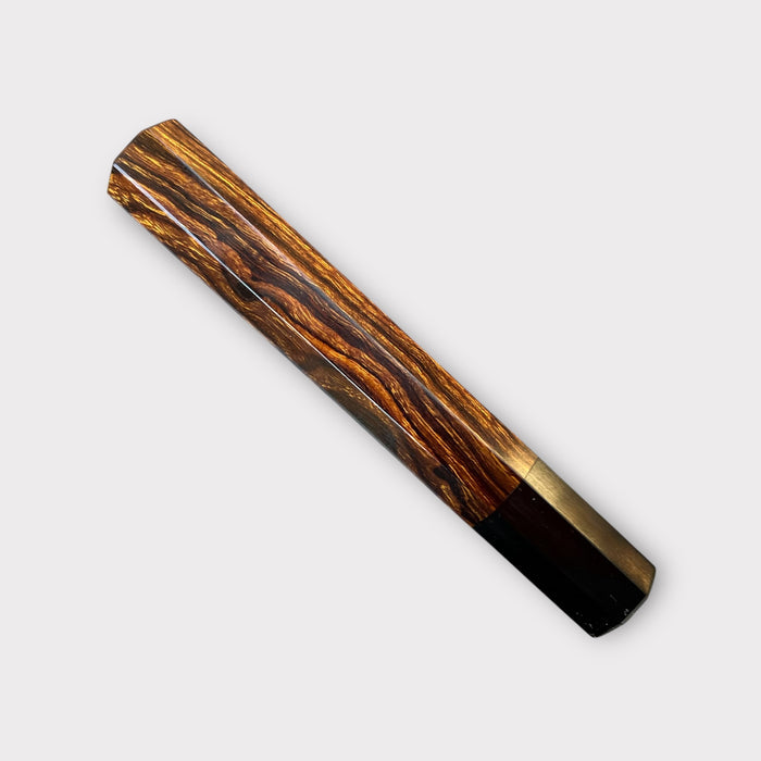 Custom Japanese Knife handle (wa handle)  for 165-210mm: Desert Ironwood and horn