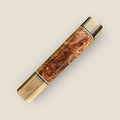Custom Japanese Knife handle (wa handle)  for 165-210mm: Honduran Rosewood burl and striped horn, CITES certified