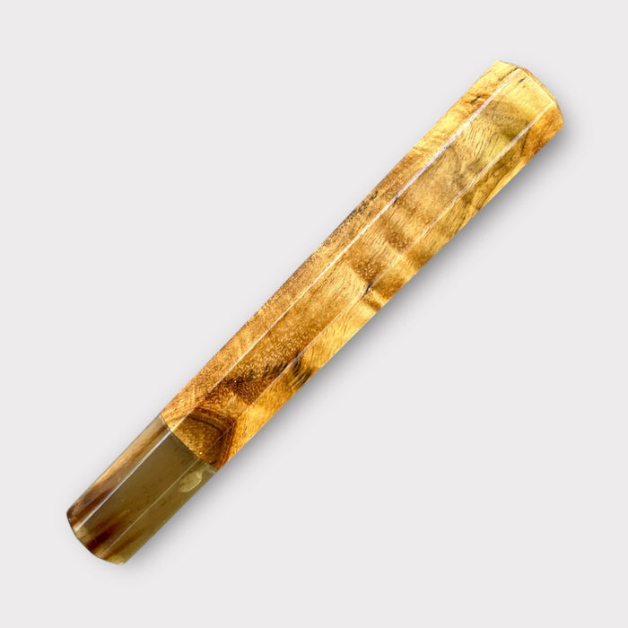 Custom Japanese Knife handle (wa handle)  for 240 mm - Primavera and mabled horn