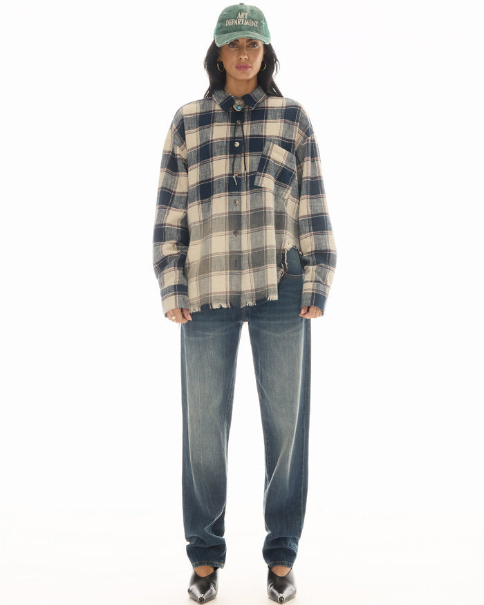 Cutaway Bleached Flannel Shirt