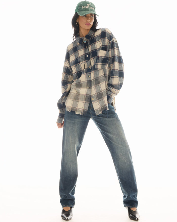 Cutaway Bleached Flannel Shirt